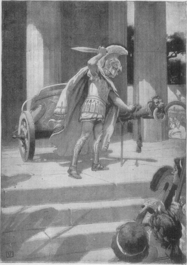 Alexander cutting the Gordian Knot.